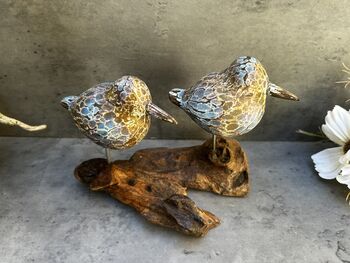 Colourful Hand Carved Wooden Birds On Teak Root Stand, 5 of 12