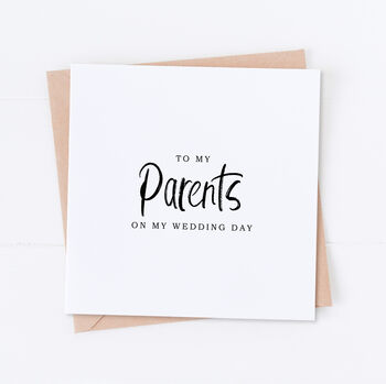 In Laws Wedding Bridal Card, 2 of 3