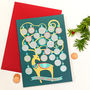 Advent Scratch And Reveal Greeting Card, thumbnail 2 of 3