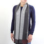 Personalised Men's Colourblock Cashmere Scarf, thumbnail 3 of 9