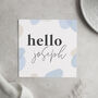 Personalised Hello New Baby Name Card, thumbnail 2 of 3