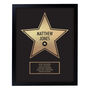 Personalised Walk Of Fame Star Award Black Framed Print, thumbnail 6 of 6