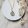 Forget Me Not And Fern Gold Or Silver Filled Necklace, thumbnail 1 of 6
