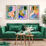 Colourful Oversized Abstract Leaf Art Print, thumbnail 6 of 12