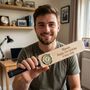 Personalised Mini Cricket Bat With Clock, thumbnail 1 of 11