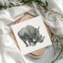 Situla The Rhino Luxury Blank Greeting Card, thumbnail 1 of 6