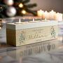 Personalised Christmas Foliage Triple Tea Light Box, thumbnail 1 of 5