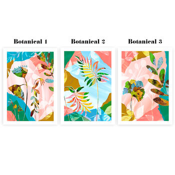 Colourful Botanical Print Set Of Three, 8 of 12