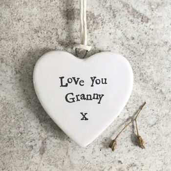 Love You Granny Mini Porcelain Hanger, 3 of 8