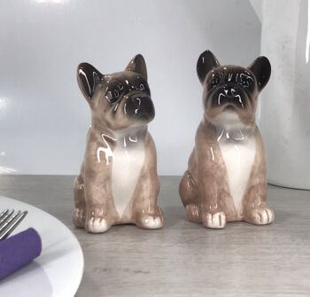 French Bulldog Ceramic Salt And Pepper Shaker Set, 2 of 7