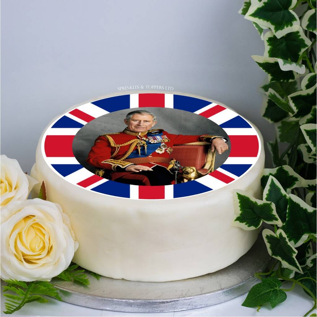 King Charles Iii Coronation Icing Sheet 001 By Sprinkles and Toppers