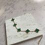 Adina Clover Bracelet Emerald, thumbnail 3 of 6