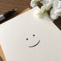'Smile' Letterpress Card, thumbnail 2 of 2