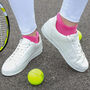 Peace Pink And Organic Sport Pink Women's Trainer Socks, thumbnail 6 of 8