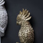 Cockatoo Wall Hooks Gold And White, thumbnail 2 of 8