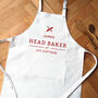 Personalised Head Baker Apron Gift, thumbnail 2 of 7