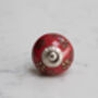 Vintage Style Ceramic Decorative Knobs Red Selection, thumbnail 3 of 10
