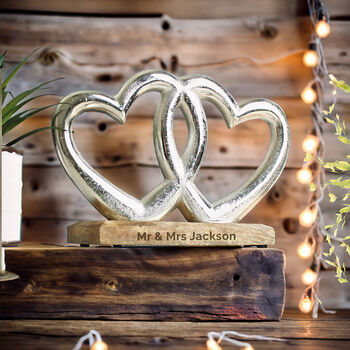 Personalised Double Heart Ornament, 5 of 5