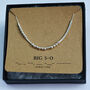 50th Birthday Personalised Morse Code Necklace Gift, thumbnail 3 of 12