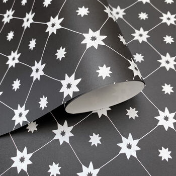 Black And White Star Wrapping Paper, 2 of 7