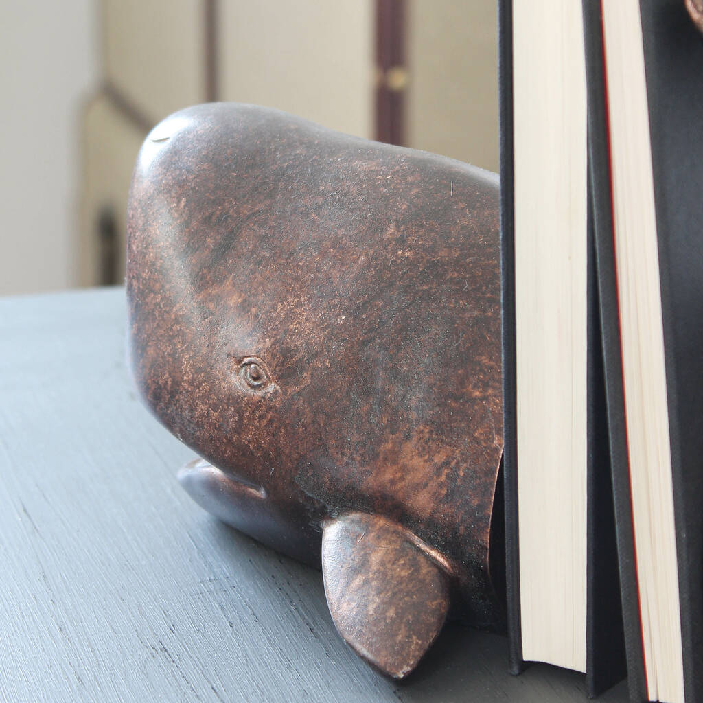 Whale Bookends By Marquis & Dawe | notonthehighstreet.com