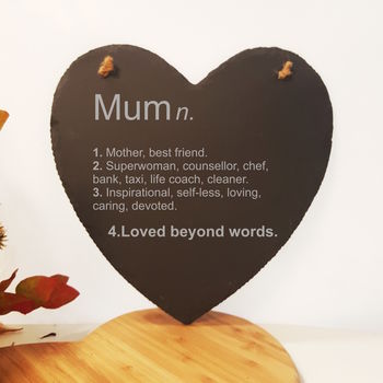 Personalised Slate Heart For Mother's Day, 3 of 4
