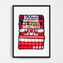 Football Shirt Stack Poster, thumbnail 5 of 12