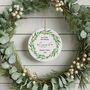 Personalised Our First Christmas Engaged Ceramic Bauble, thumbnail 6 of 6