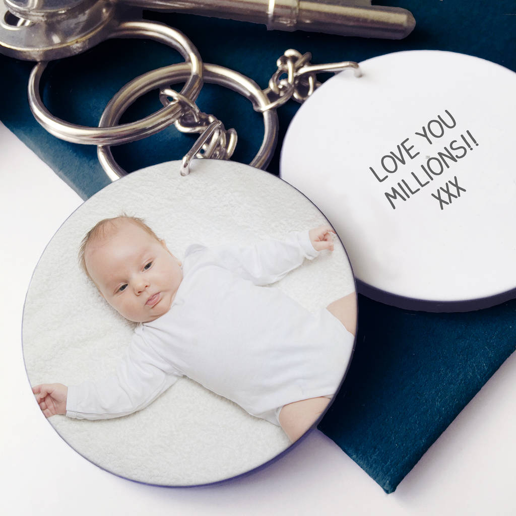 Image of Personalised Daddy's Photo Message Keyring