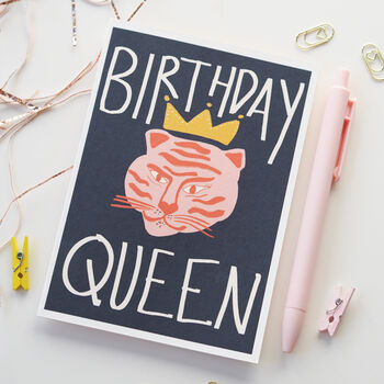 Birthday Queen Tiger Card, 3 of 7