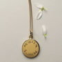 Latitude And Longitude Necklace In Gold, thumbnail 5 of 5