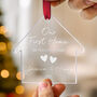 Personalised First Home Acrylic Ornament Custom Address, thumbnail 6 of 8