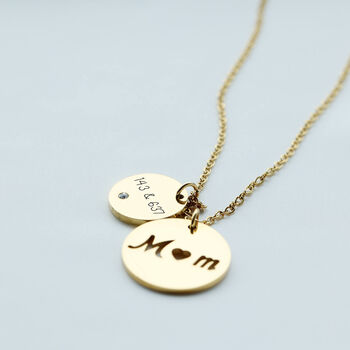 Personalised Love Mum 'Cz Stone' Pendant Necklace, 6 of 8