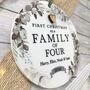 First Christmas Family Of Four Acrylic Decoration, thumbnail 2 of 3