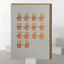 70th Birthday Card With 70 Copper Foiled Candles, thumbnail 1 of 2