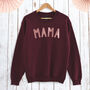 Mama Sweatshirt In Plum For Mother's Day, thumbnail 2 of 4