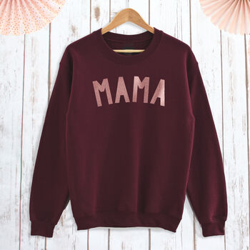 Mama Sweatshirt In Plum For Mother's Day, 2 of 4