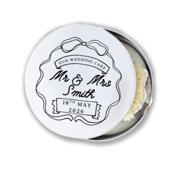 Customised Wedding Cake Tin, 3 of 3