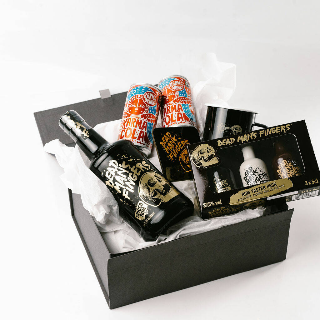 Dead Man's Fingers Rum Signature Personalised Gift Set By Gin & Rum