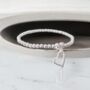 Friendship Bracelet Silver Heart Stretch Bracelet, thumbnail 7 of 9