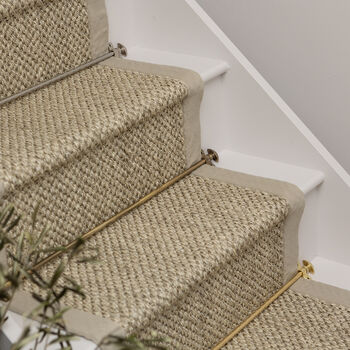 Polished Brass Stair Rods With Mushroom Finials, 3 of 6