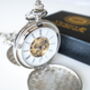 Double Hunter Pocket Watch Silver; The Clasper, thumbnail 2 of 8