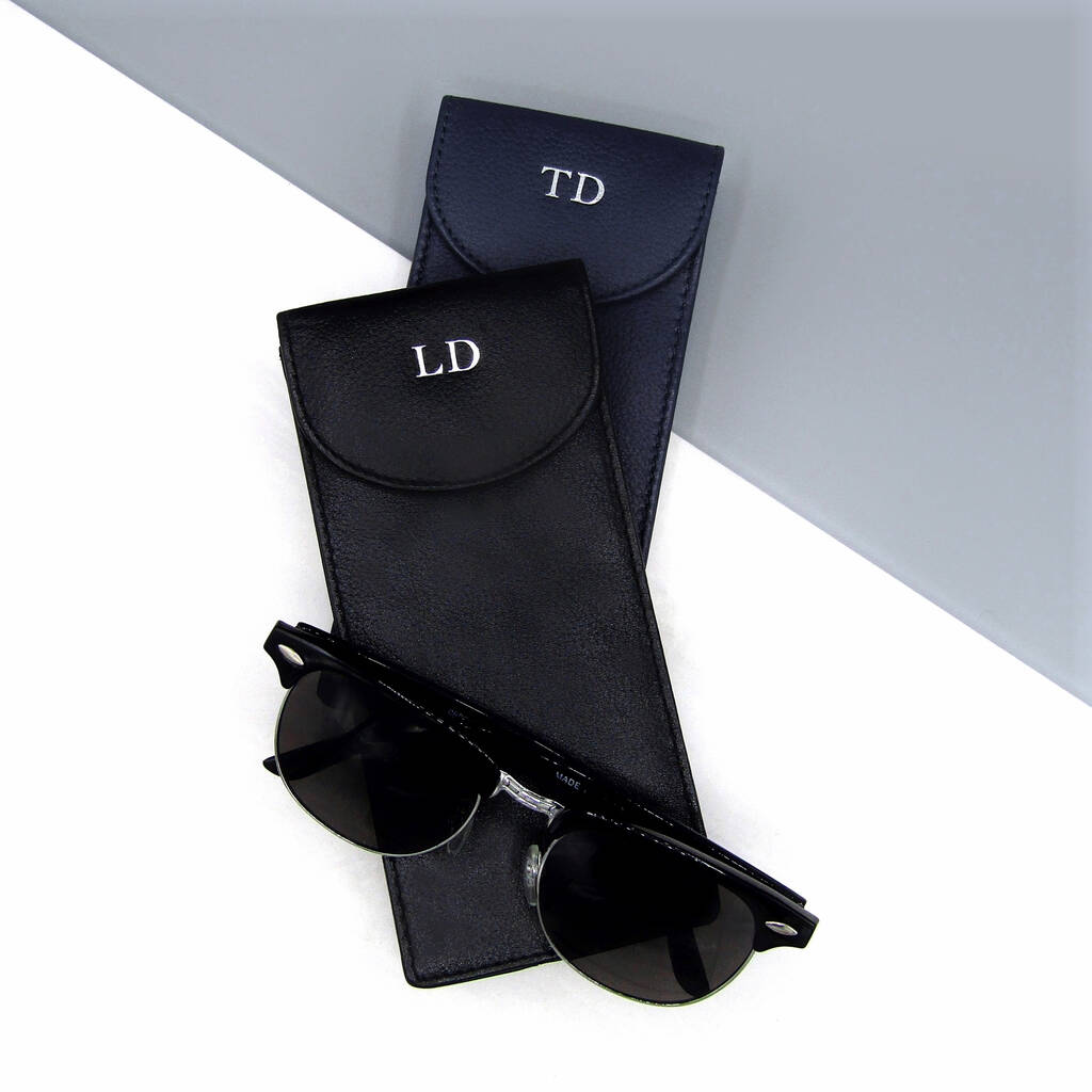 Personalised Leather Double Sided Glasses Case, 1 of 5