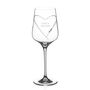 Personalised Hearts Wine Glass With Crystals, thumbnail 4 of 6