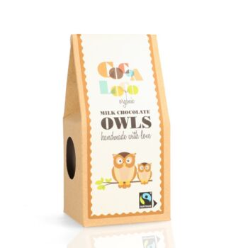 Organic Milk Chocolate Owls Box, 2 of 2