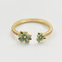 Gold Forget Me Not Flora Ring, thumbnail 3 of 7