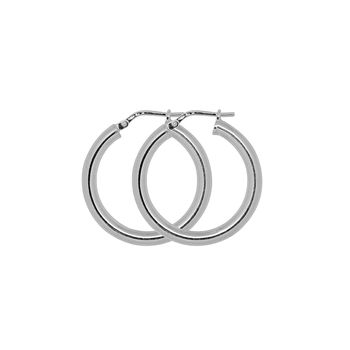 Sterling Silver Chunky Hoop Earrings, 2 of 5