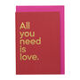 'All You Need Is Love' Streamable Song Card, thumbnail 1 of 2