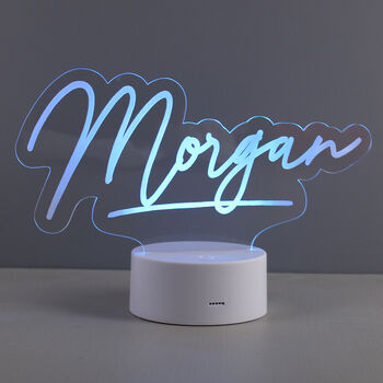 Personalised Name LED Colour Changing Night Light, 5 of 7