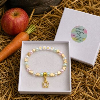 Personalised Horse Bracelet Horse Lover Gift For Girls, 9 of 12